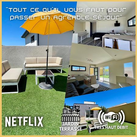 Appartement Souplex Jardin Proche Autoroute, Plages Et Attractions, Wifi - Tv, Calme Bessan Екстериор снимка